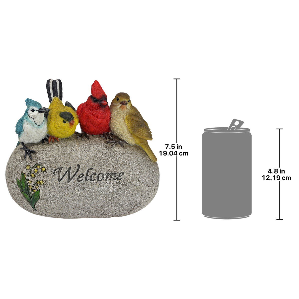 Image Thumbnail for Medium Birdy Welcome On Rock